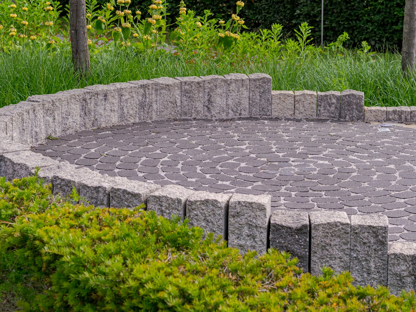 Cinematic website style — example of hardscape work