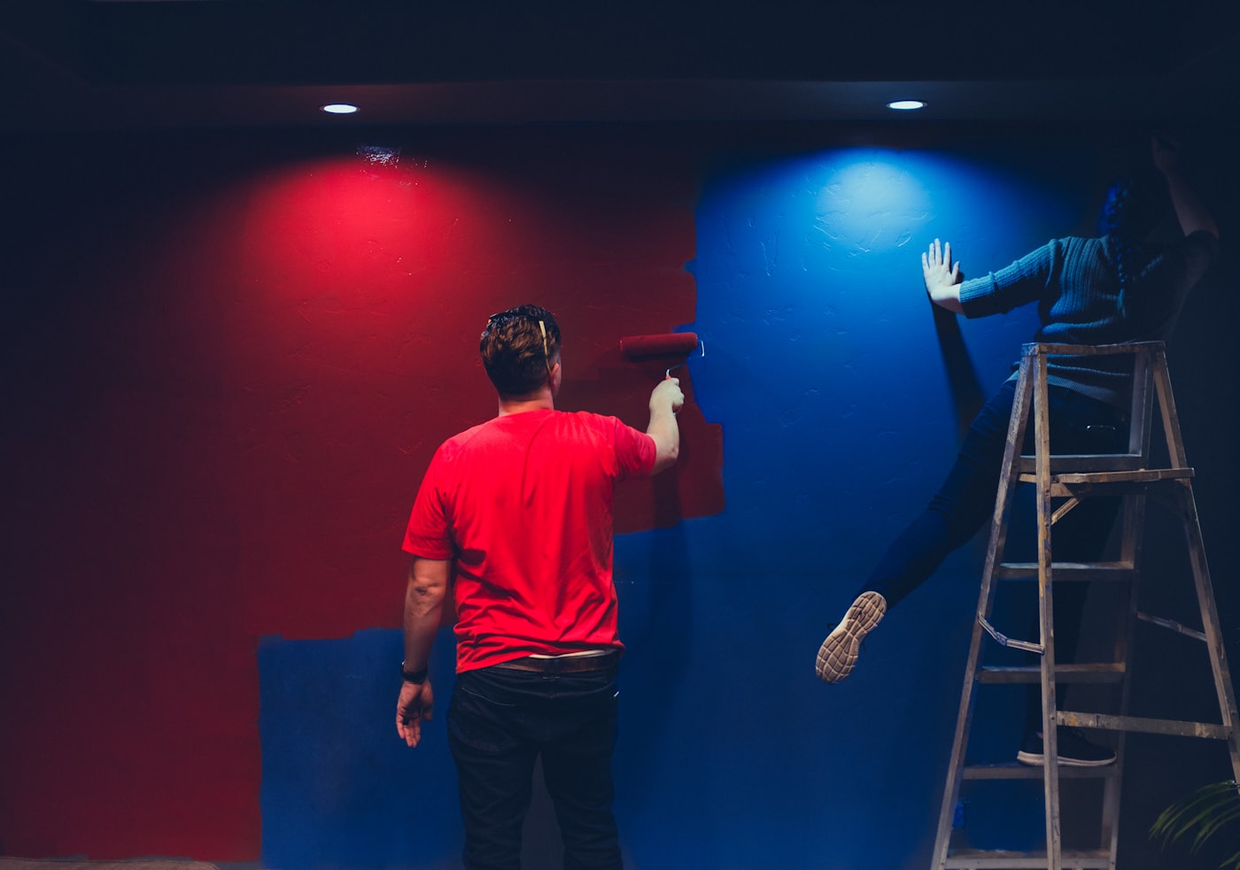Bold & Direct website style — example of painters work